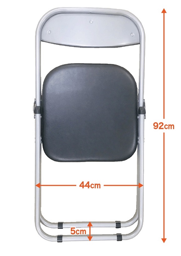 お届けする商品は新品未開封です保証付き1035 6脚セット ブラック 折りたたみパイプ椅子 合成皮革 会議集会
